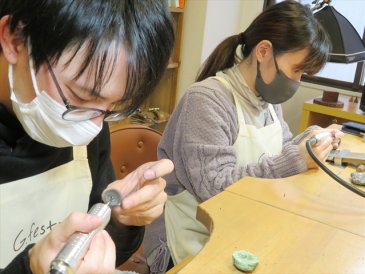 手作り指輪制作事例 岐阜県中津川市　Mさん・Mさん