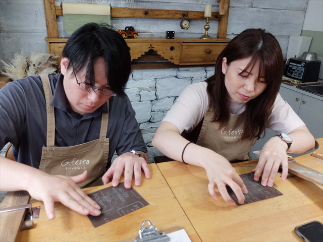 指輪を手作りした先輩カップル 愛知県名古屋市　Sさん・Sさん