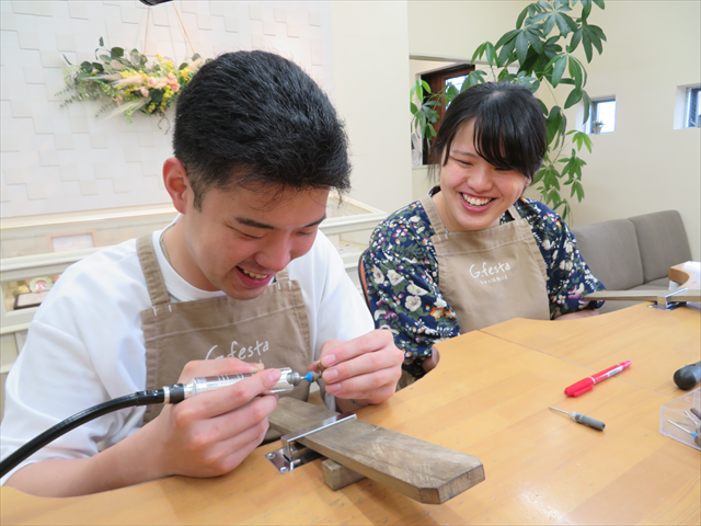 石川県かほく市　Mさん・Mさんの指輪のワックス